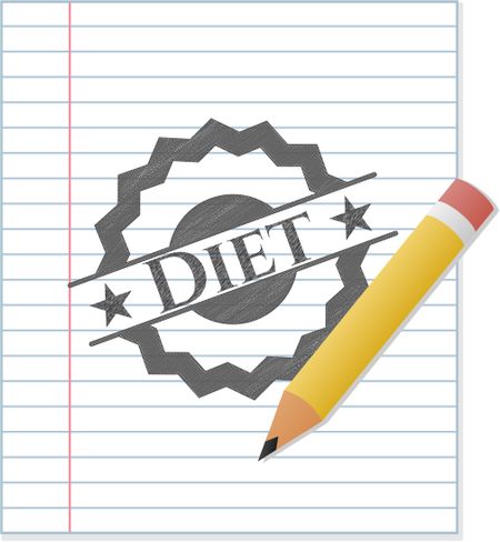 Diet pencil emblem