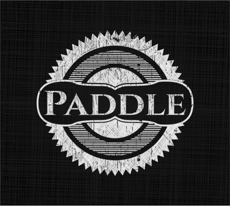 Paddle with chalkboard texture