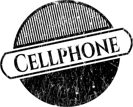 Cellphone rubber grunge stamp