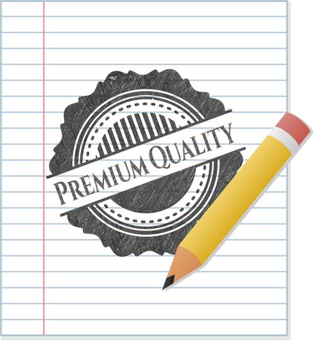 Premium Quality emblem draw with pencil effect