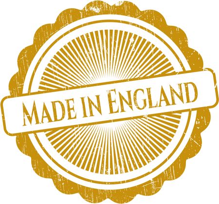 Made in England grunge stamp