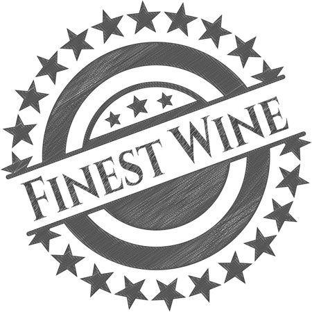 Finest Wine pencil emblem