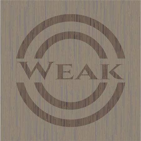 Weak retro wood emblem