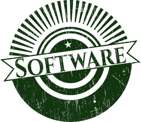 Software with rubber seal texture