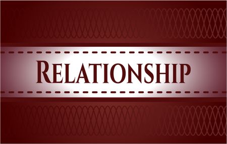 Relationship colorful banner