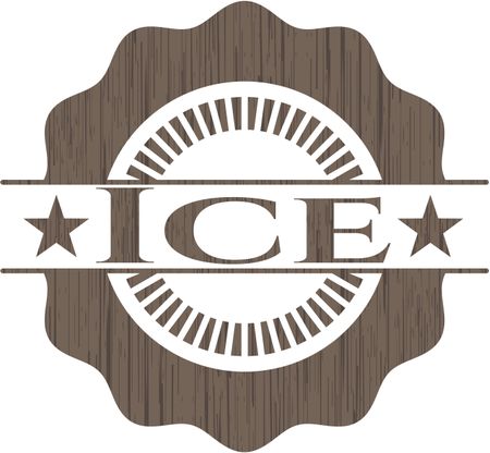 Ice retro wood emblem