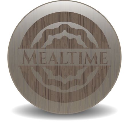 Mealtime retro wood emblem