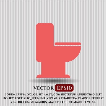 WC Toilet vector icon