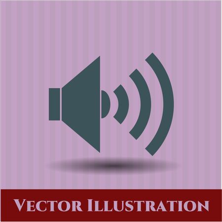 sound icon vector symbol flat eps jpg app web concept website