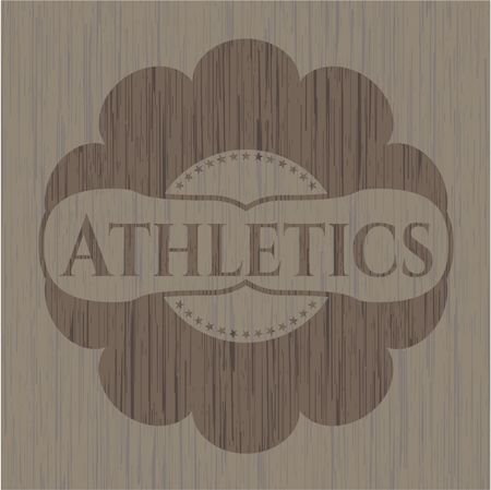 Athletics wood emblem. Vintage.