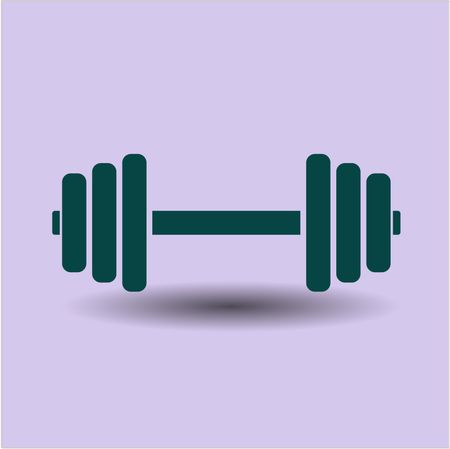 Dumbbell icon or symbol