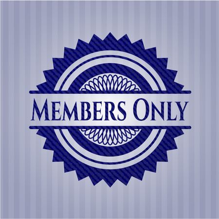 Members Only with jean texture
