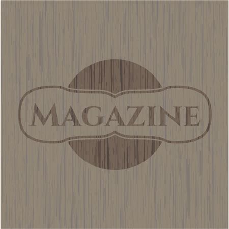Magazine wood emblem