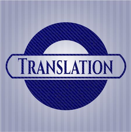 Translation with jean texture