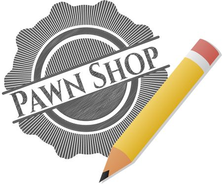 Pawn Shop pencil strokes emblem