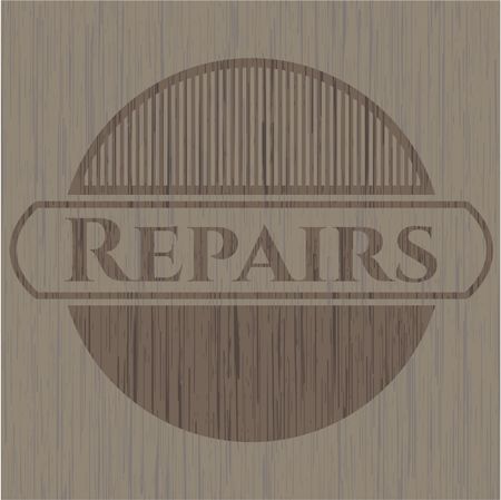 Repairs wood emblem. Retro