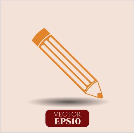 Pencil icon vector symbol flat eps jpg app web concept website