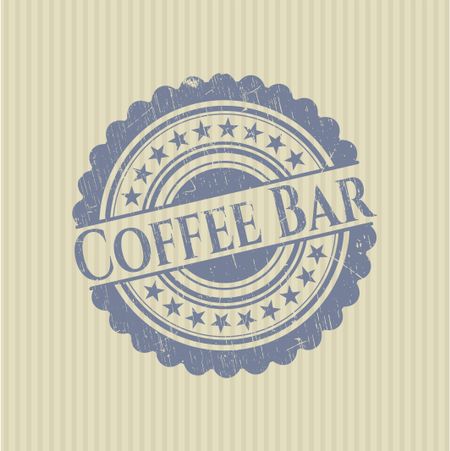Coffee Bar grunge stamp