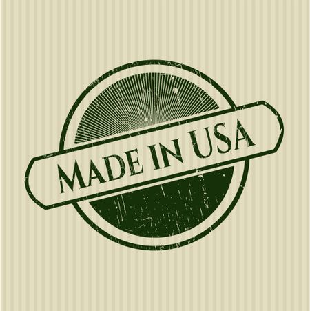 Made in USA rubber grunge stamp