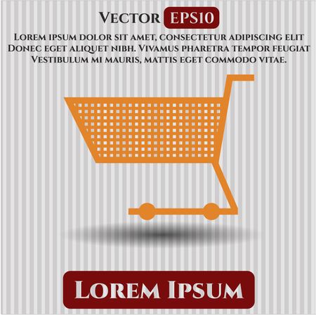 Shopping cart vector icon