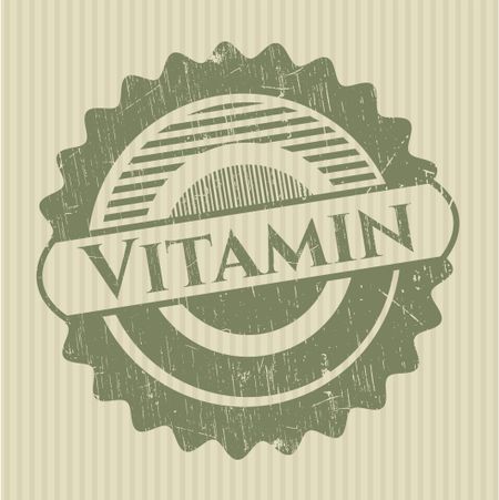 Vitamin rubber grunge texture stamp