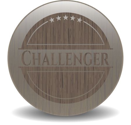 Challenger wooden emblem. Vintage.