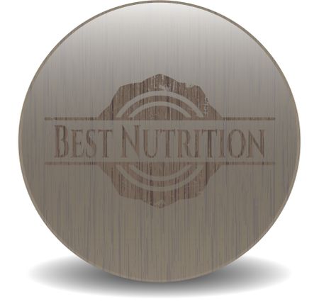 Best Nutrition realistic wooden emblem