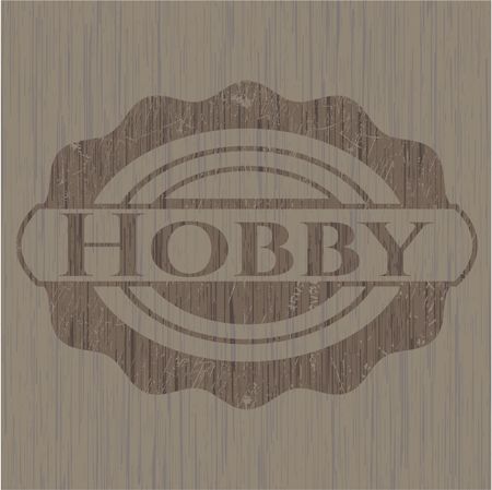 Hobby vintage wood emblem