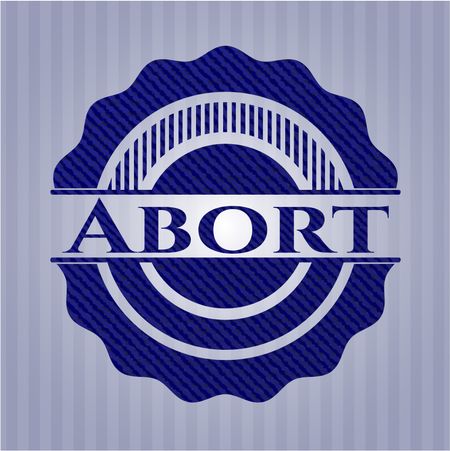 Abort with denim texture