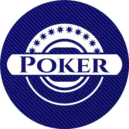 Poker with denim texture