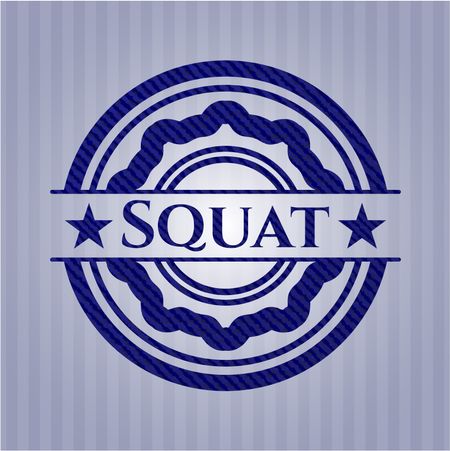 Squat with jean texture