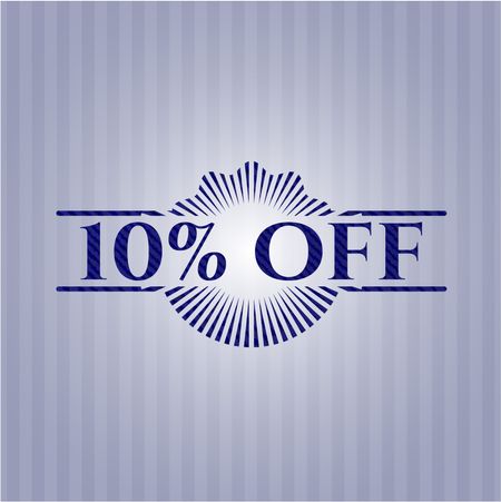 10% Off jean background