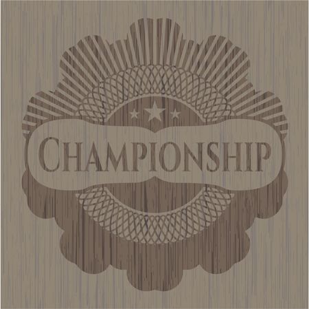 Championship wood signboards