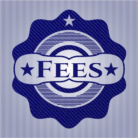 Fees emblem with jean texture
