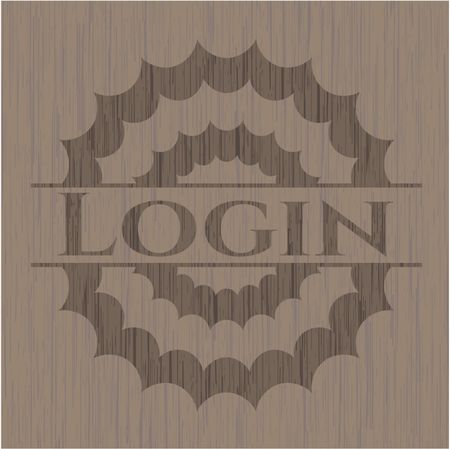 Login wood signboards