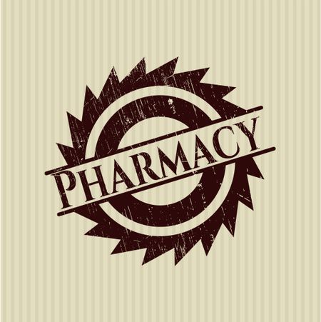 Pharmacy rubber grunge seal