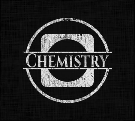 Chemistry written on a blackboard