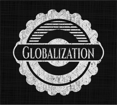 Globalization written on a chalkboard