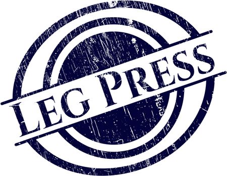 Leg Press grunge stamp