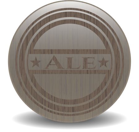 Ale retro wood emblem