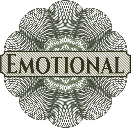 Emotional rosette (money style emplem)