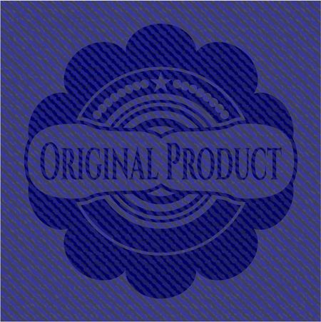 Original Product denim background