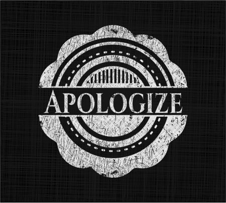 Apologize on blackboard