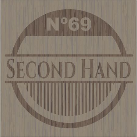 Second Hand wood emblem. Vintage.