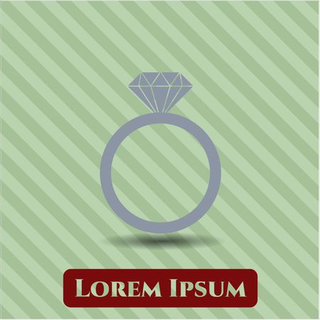 diamond ring icon vector symbol flat eps jpg app web