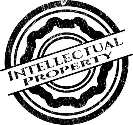 Intellectual property grunge style stamp