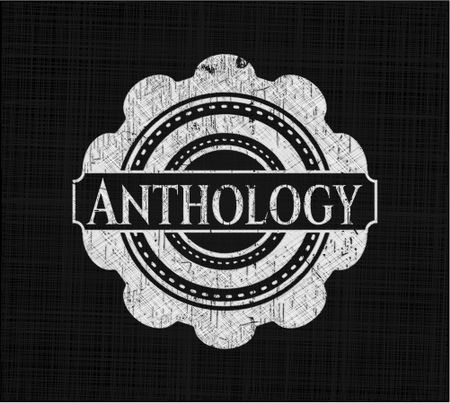 Anthology with chalkboard texture