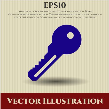 key icon vector symbol flat eps jpg app web concept website
