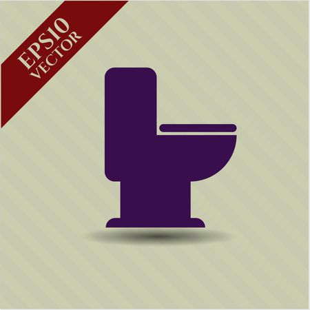 WC Toilet vector icon