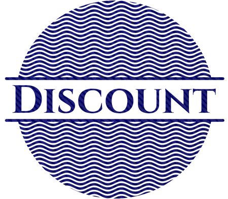 Discount with denim texture